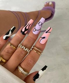 Must-Have Summer Nail Colors and Trends for the Season! - WomenSew Crazy Nails, Acrylic Nails Coffin Pink, Coffin Nails Long, Acrylic Nails Coffin Short, Pink Nail, Hot Nails, Fancy Nails, Dope Nails