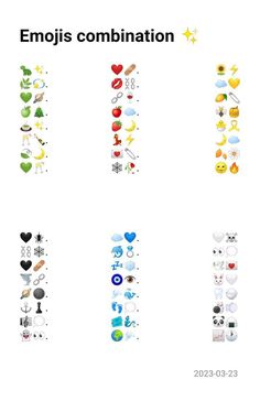 an image of emojs combinations in different languages