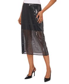 in stock Slip Midi Skirt, Beauty Stocking Stuffers, Sequin Midi Skirt, Dress Shirt And Tie, Holiday Glam, Sneaker Dress Shoes, Fashion Deals, Tommy Hilfiger Women, Dillard's