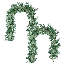 the letter p is made up of green leaves