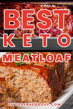 This keto meatloaf recipe is a low-carb meatloaf made with ground beef and pork. It uses almond flour or crushed pork rinds in place of bread crumbs. So not only is it a keto-friendly meatloaf, but it's gluten-free! Plus, it features a sugar-free ketchup sauce that is sweet and tangy and finger-licking good. Best Keto Meatloaf, Lamb Meals, Gluten Free Meatloaf Recipe, Pork Meatloaf, Keto Meatloaf, Gluten Free Meatloaf, Low Carb Meatloaf, Keto Meat, Delicious Meatloaf