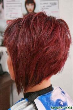 Pin by Marcella Bounds on Hair!!! | Pinterest Inverted Bob Hairstyles, Short Red Hair, Hair Magazine, Hair Styles 2014, Cute Hairstyles For Short Hair, Love Hair