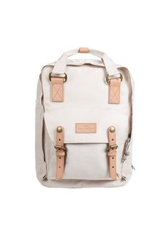 Macaroon Reborn Series Beige Backpacks, Fancy Decor, Travel Laptop Backpack, Sustainable Textiles, Classic Bags, Recycled Leather, Computer Bags, The Environment, Happy Campers