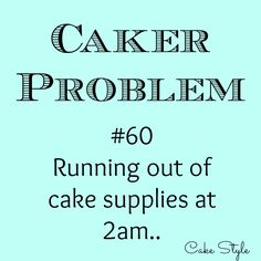 the words caker problem written in black on a light blue background with an image of a