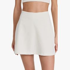 Reposhing This Item I Purchased From @Miamibagsllc. Not The Right Size For Me! Never Worn. Questions? Leave A Comment Below! Chic White Skort, White Mini Skort Casual Style, White Short Tennis Skirt For Day Out, Trendy White Skort For Day Out, Elegant White Tennis Skirt For Day Out, White Mini Length Skort For Day Out, Girlfriend Collective Skort, Girlfriend Collective, Cream White