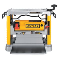 the dewt band sawing machine is on display in front of a white background