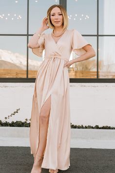 Mocha Dress, Neutral Dress, Baltic Born, Rust Dress, Dress Dusty, Satin Maxi, Flattering Dresses, Satin Maxi Dress, Satin Midi Dress