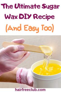 Natural Wax Hair Removal, Diy Wax Hair Removal, Homemade Hair Removal, Natural Facial Hair Removal, Homemade Sugar Wax, Wax Recipe, Sugar Wax Recipe, Chin Hair Removal