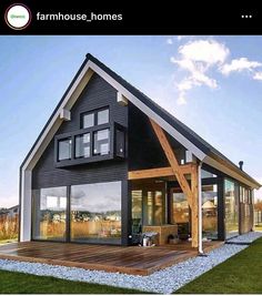 the instagram page shows an image of a house