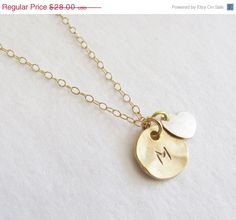 Fall Sale Initial Charm With Gold Filled Heart Necklace  by teilla, $22.40 Minimalist Round Heart Necklace For Gift, Minimalist Round Heart Necklace As Gift, Minimalist Round Heart Necklace Gift, Minimalist Round Heart Necklace, Gold Heart Necklace Nickel Free For Anniversary, Gold Engraved Heart Necklace For Birthday Gift, Engraved Gold Heart Necklace For Birthday Gift, Nickel-free Gold Heart Necklace For Anniversary, Gold Nickel-free Heart Necklace For Anniversary