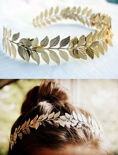 Miss Moss Hairstyles Headband, Gold Leaf Headband, Leaf Headpiece, Leaves Headband, Pretty Princess, Good Hair, Hair Jewelry, Gold Leaf