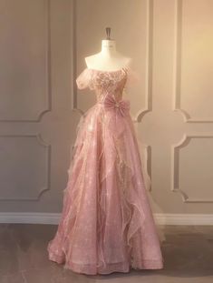 Aurora Inspired Prom Dress, Pink Dress Royal, Debut Dresses Filipino Purple, Pink Debut Dress, Pink Debut Gown, Pink Dresses Aesthetic, Pink Prom Dress Aesthetic, Pink Grad Dress, Pink Esthetics