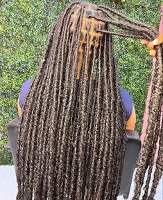 Knee Length Faux Locs, Colored Distressed Locs, 16 Inch Soft Locs, Jamrock Locs, Island Locs Styles, Locd Hair Styles Long, 30 Inch Locs, Textured Distressed Locs, Textured Locs Styles