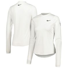 This Nike UV Victory tee will add a touch of your WM Phoenix Open fandom to any outfit. The Dri-FIT material will keep you comfortable all day long by wicking moisture away from your body. Highlight your excitement for the People's Open with this WM Phoenix Open T-shirt. Nike White Long Sleeve Activewear, White Nike Long Sleeve Activewear, Nike Moisture-wicking Crew Neck Tops, White Moisture-wicking Long Sleeve T-shirt, White Long Sleeve Moisture-wicking T-shirt, Nike Long Sleeve Moisture-wicking T-shirt, Nike Crew Neck Go-dry Top, White Long Sleeve Workout T-shirt, White Moisture-wicking Long Sleeve Tops