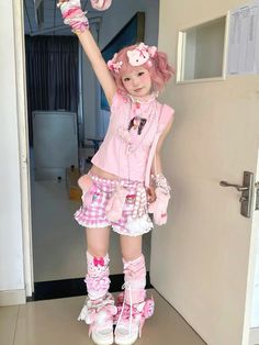 Klaudia Core, Yabi Style, Bad Apple, Harajuku Outfits, Kawaii Cosplay, Kawaii Style, Pink Fits