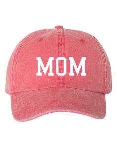 Mom & Dad - Pigment Dyed Unstructured Dad Hat Listing Is For 1 Hat. If Wanting To Purchase Both Hats Please Purchase Our Mom And Dad Combo Listing. Also Available In Different Colors! HAT BRAND & MATERIAL: Mega Cap - Pigment Dyed Cotton Twill Cap - 7601 - 100% cotton pigment dyed twill - Unstructured, six-panel, low profile - Self-fabric sweatband and six sewn eyelets - Self-fabric strap with brass snap buckle and sewn grommet - Design is printed with premium vinyl - You Can Choose The H Casual Curved Brim Baseball Cap For Mother's Day, Soft-washed Faded Cap, Casual Curved Bill Hat For Mother's Day, Faded Soft-washed Cap, Xmas Couple, Cap Baby, 50th Birthday Shirts, Mom Hats, Pregnancy Announcement Shirt