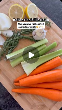 Healthy Food Facts - Tips on Instagram: "ITALIAN PENICILLIN SOUP 🤒🥕✨ Great content by @emilyxlevi these easy recipes! 😍🙏

Italian penicillin is a nickname for patina soup, because it’s believed to make you feel better, since it’s packed with nourishing ingredients.

It’s a perfect comfort food, and is often eaten to ward off a cold.

✨6 cups broth
✨4 carrots
✨2 stalks celery
✨1 onion
✨4 garlic cloves
✨2 sprigs Rosemary
✨1 cup pasta
✨juice from 1 lemon (optional)
✨1 cup pastina pasta
✨fresh parsley
✨salt and pepper to taste

Combine broth, carrots, celery, onion, garlic and rosemary to a pot and bring to a boil.

Reduce to a simmer and cook for 20-25 minutes

Remove the rosemary sprigs. Take out veges along with 1 cup of broth and add to a blender; blend until smooth.

Pour blended vegg