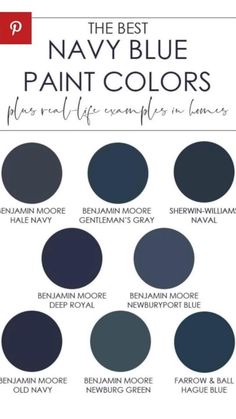 the best navy blue paint colors