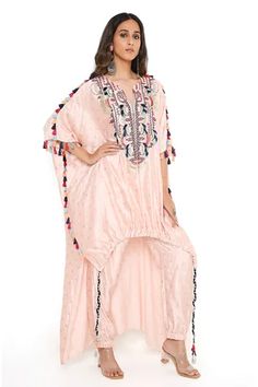 Shop for Payal Singhal Pink Silk Kurta And Jogger Pant Set for Women Online at Aza Fashions Silk Joggers, Payal Singhal, Pink Thread, Silk Kurta, Luxury Sale, Pattern Embroidery, Silk Embroidery, Fabric Silk, Pant Set