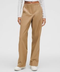 Utilitech Relaxed-Fit Mid-Rise Trouser | Women's Trousers | lululemon Relaxed Trousers, Card Sleeve, My Bag, Work Ideas, Twill Fabric, Trouser Pants, Women's Trousers, Welt Pockets, Trousers Women