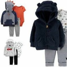 He'll Look Like A Little Teddy Bear In This Three-Piece Set From Carters, Designed With A Cozy Fleece Jacket With 3d Ears At The Hood. Hooded Winter Playtime Sets, Hooded Playtime Sets For Winter, Aesthetic Galaxy, Carters Baby Boys, Carters Baby, Three Piece, Fleece Jacket, Matching Sets