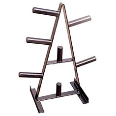 a metal rack with three bars on it