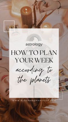 manifesting with the planets and candles in the background Astrology Days Of The Week, Check It Out, How To Plan