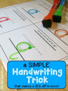 a simple handwriting trick that makes a big difference for kids to learn how to write