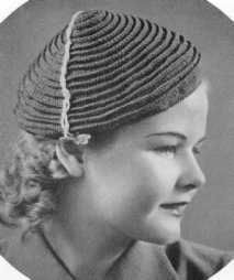 vintage 1930s free #crochet hat pattern Vintage Crochet Hat, Metal Crochet, 1950s Patterns, Vintage Crochet Pattern, Vogue Knitting, Purse Patterns, Crochet Hat Pattern