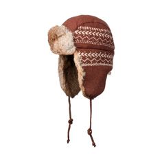 A classic aviator-style hat with a warm, woven, wool shell, the Crown Cap Lambswool Knit Rabbit-Trimmed Aviator Hat keeps your head warm when it's cold. Stylishly trimmed in real rabbit fur, this bomber hat's exterior features an attractive and approachable "wave" pattern in 100% wool. Its quilt lining (and interlining) of long-wearing 100% polyester help make this lambswool hat from Crown Cap even warmer, as well as soft and comfortable. Tie the knitted chin ties for that extra bit of protectio Knit Rabbit, Crown Cap, Aviator Hat, Trapper Hats, Aviator Style, Zombie Apocalypse, It's Cold, Wave Pattern, Rabbit Fur