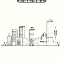 a black and white drawing of a city with skyscrapers in the background, text says save