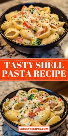 two plates of pasta with cheese and broccoli