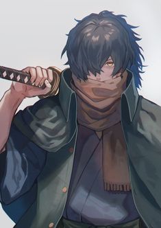 Oc Anime Characters, Manga Oc, Character Design Anime, Anime Samurai, Samurai Anime, Samurai Art, Fate Series, Arte Fantasy, Character Design Male