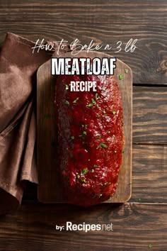 the meatloaf recipe is ready to be eaten