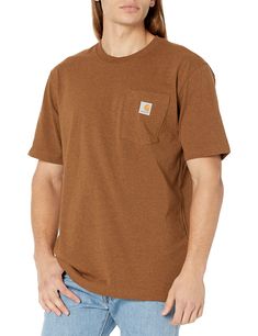 PRICES MAY VARY. Rib-knit crew neck Side-seam construction minimizes twisting Left-chest pocket with sewn-on Carhartt label Tagless neck label Prev. Name: Workwear Pocket Short-Sleeve T-Shirt Carhartt Shirts, Safety Clothing, Carhartt Workwear, Men Carhartt, Mens Workwear, Neck Label, Men Fits, Carhartt Mens, Pocket Tshirt