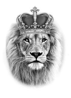 a lion with a crown on its head