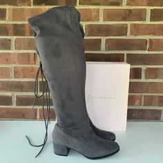 Chinese Laundry Mystical Suedette Gray Over The Knee Block Heel Boots Women's Size Us 5 M New. In Great New Condition. Y123 Chinese Laundry Shoes, Block Heel Boots, Chinese Laundry, Boots Women, Heel Boots, Over The Knee Boots, Lace Up Boots, Over The Knee, Knee Boots