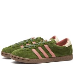 Shop Adidas x tobacco 'flyfishing' sneakers in wild pine/gum. Find great deals on shipping & returns on the latest luxury fashion from top brands and designers, only at Editorialist. Swag Shoes, Adidas X, Moda Vintage, Green And Pink, 가을 패션, Dream Shoes, Pretty Shoes