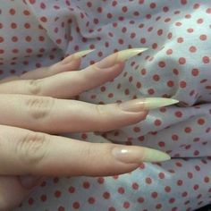 Long Natural Nails, Sharp Nails, Pointy Nails, Nails Natural, Claw Nails, Manicure Y Pedicure, Healthy Nails, Dream Nails, Stiletto Nails