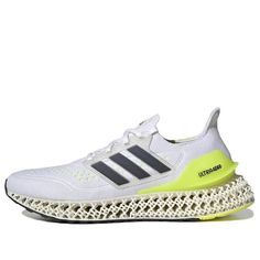 adidas Ultra 4DFWD 'White Solar Yellow' GZ6941 (SNKR/Cozy/Wear-resistant) Cozy Wear, Solar, Adidas, Yellow, How To Wear, White