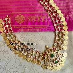 Kasula Peru, Haram Designs, Silver Coin Necklace, Antique Silver Jewelry, Trendy Jewerly, Gold Necklace Indian Bridal Jewelry, Jewelry Set Design, Antique Jewelry Indian, Gold Wedding Jewelry