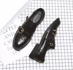 Cesar Leather Shoes in Black Color-baagr.myshopify.com-shoes2-BOJONI Black Monk Strap Shoes With Leather Sole For Fall, Black Monk Strap Shoes With Leather Lining, Black Monk Strap Shoes With Round Toe For Fall, Black Pointed Toe Faux Leather Dress Shoes, Black Leather Shoes With Buckle And Flat Heel, Black Leather Shoes With Buckle Closure And Flat Heel, Black Leather Shoes With Buckle Closure Flat Heel, Black Slip-on Monk Strap Shoes For Fall, Leather Shoes With Metal Pin Buckle