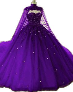 White Iridescent Prom Dress, Quinceanera Dresses With Cape, Purple Quince Dress, Iridescent Prom Dress, Purple Quince, Ball Gown Quinceanera Dresses, Tulle Balls, Elegant Ball Gowns, Cape Wedding Dress