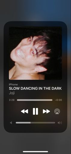 an mp3 player with the text slow dancing in the dark