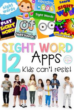 the sight word app for kids can't rest