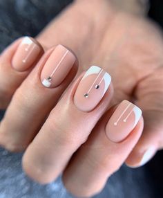 Nails Short Square, Nails Pretty, Square Nail Designs, French Manicure Nails, Short Square Nails, Work Nails, Nails Square, Shellac Nails, Short Nail Designs