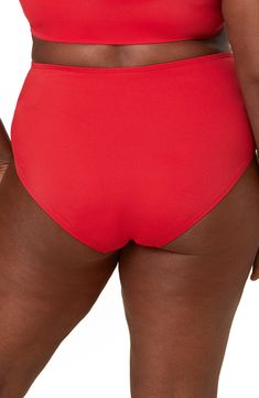 Feel your best by the water wearing these versatile bikini bottoms with a high waist. Moderate back coverage 80% recycled nylon, 20% spandex Hand wash, dry flat Imported Swimwear 2024, Fabric Gifts, Free Fabric, Cherry Red, High Waist, Top Brands, Cherry, Hand Wash, Nordstrom