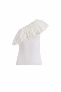 For the Marie Oliver team, this statement-making white top leads our must-have list this season. The one-shoulder silhouette features an oversized ruffle at the neckline for added drama and femininity. This season, pair Lucy with our classic Mia short in one of our new game day-ready hues. -Ruffle one-shoulder neckline-Ribbed, body-con bodice-82% viscose / 18% polyester-Unlined-True to size Easy Tiger, Knit Outerwear, Caged Sandals, Pro Tip, Black Tank Dress, Black Aviators, Neon Purple, New Game, Ruched Dress