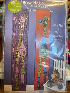 the package contains two different designs for children's growth chart