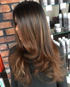 Long Brown Balayage Hair Wella Hair Dye, Hair Dye Color Chart, Mocha Color Hair, New Long Hairstyles, Balayage Straight Hair, Mocha Hair, Hair Color Pictures, Hair Color Chart, Dirty Blonde Hair